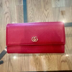 Gucci wallet - GG MARMONT LEATHER CONTINENTAL WALLET